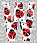 Ladybug type letter W