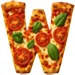 Margerita Pizza type letter W