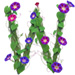 Letter W in Morning Glory type design