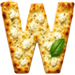 White Pizza type letter W