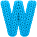 Yarn type letter W