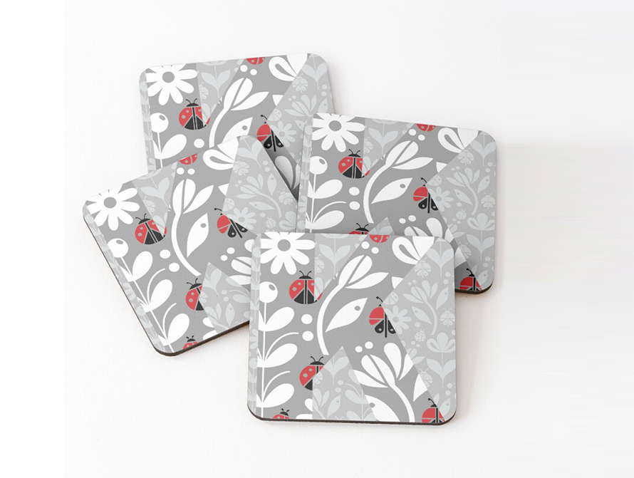 Ladybug Coasters