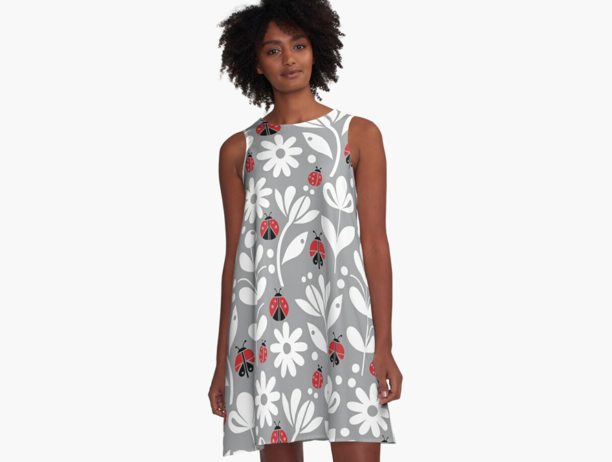 Ladybug A-Line Dress