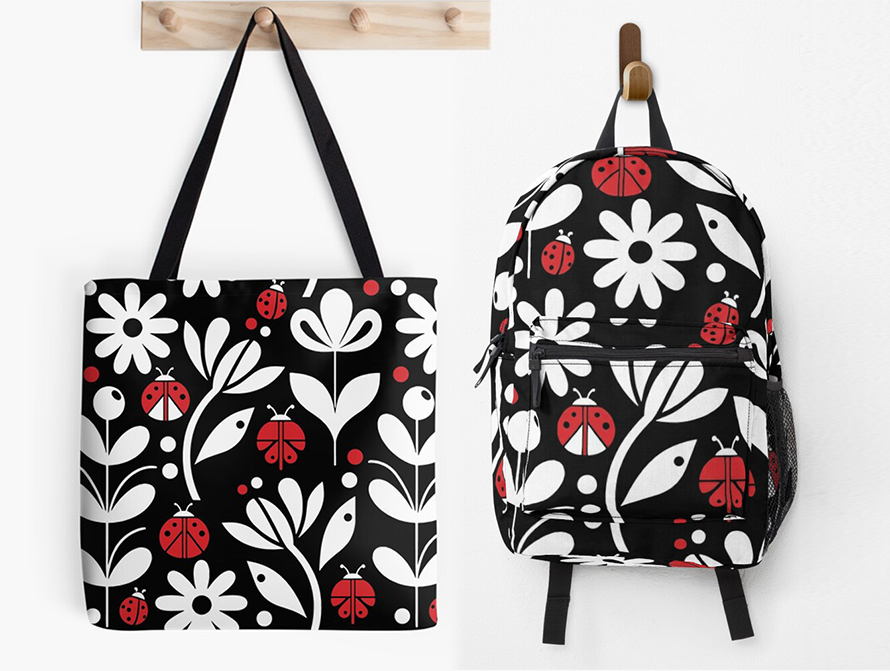 Ladybug Totes and Bags