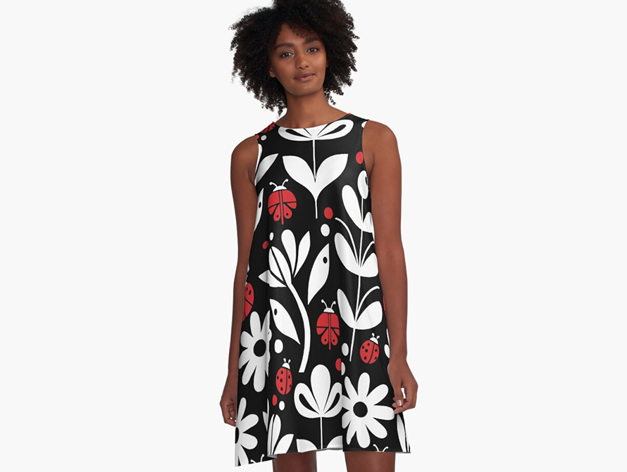 Ladybug A-Line Dress