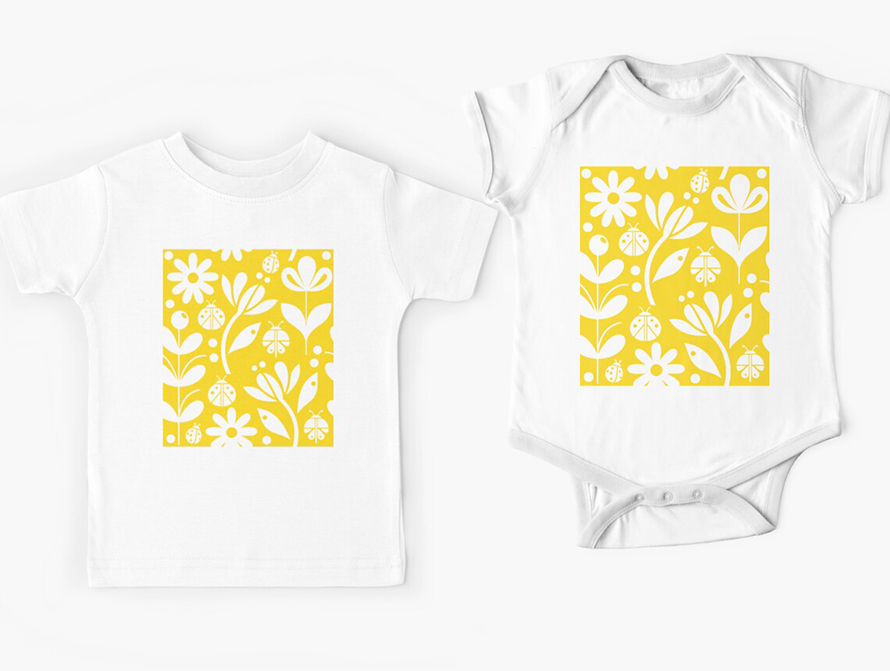 Ladybug Yellow Kids Wear