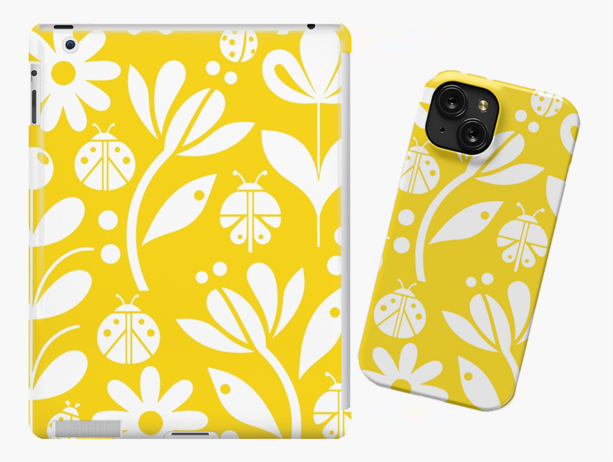 Ladybug Yellow Tech Covers