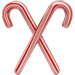 Candy Cane letter X