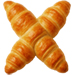 Letter X in Croissant type design