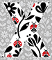 Ladybug type letter X