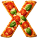 Margerita Pizza type letter X
