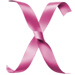 Letter X in Ribbon type design