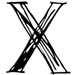 Script letter X