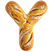Letter Y in Bread type design