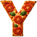 Margerita Pizza type letter Y