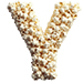 Popcorn type letter Y