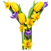Letter Y in Spring Flowers type design