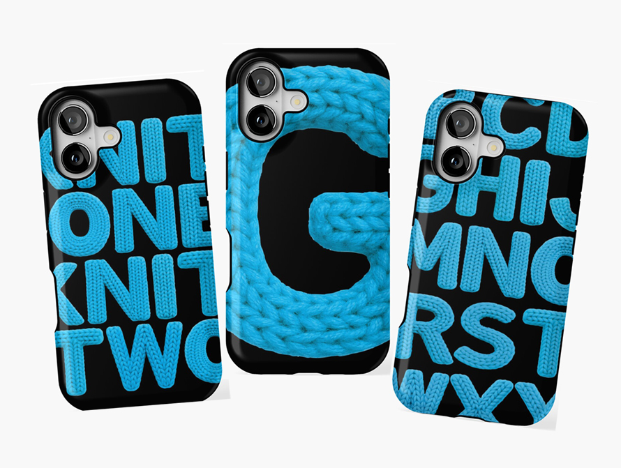 Knit Letter Phone Cases