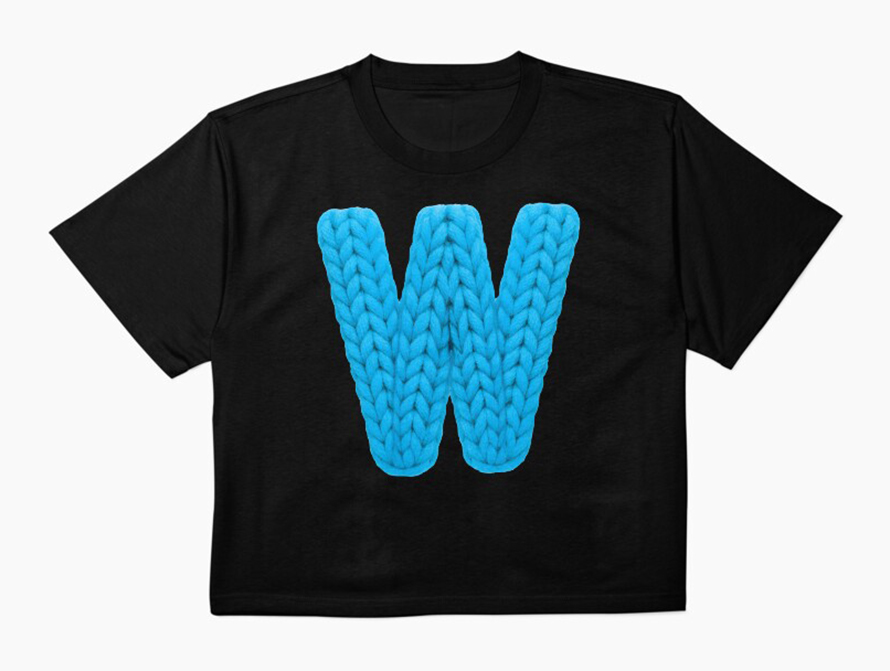 Boxy Knit Print Tee
