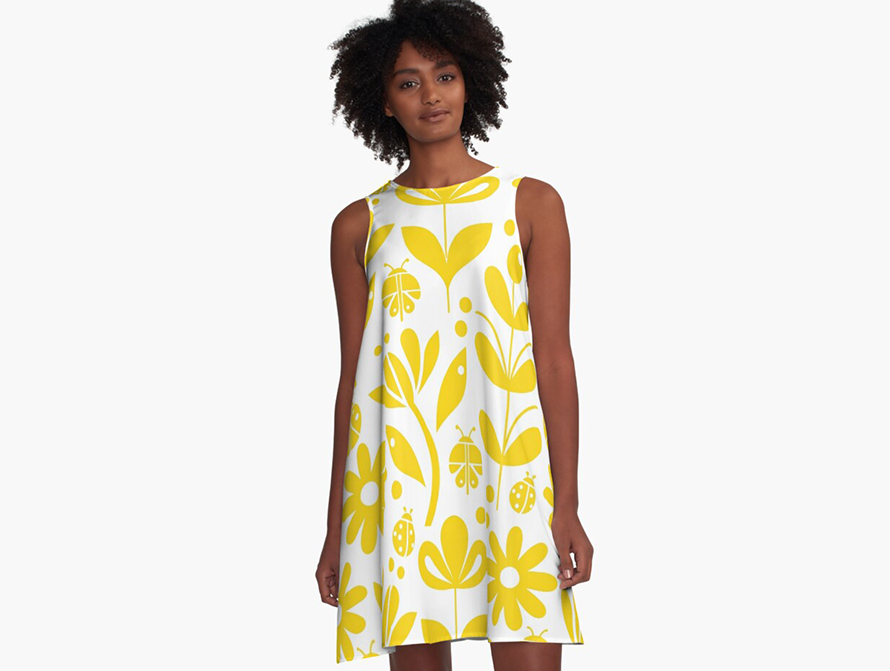 Ladybug Yellow Dress