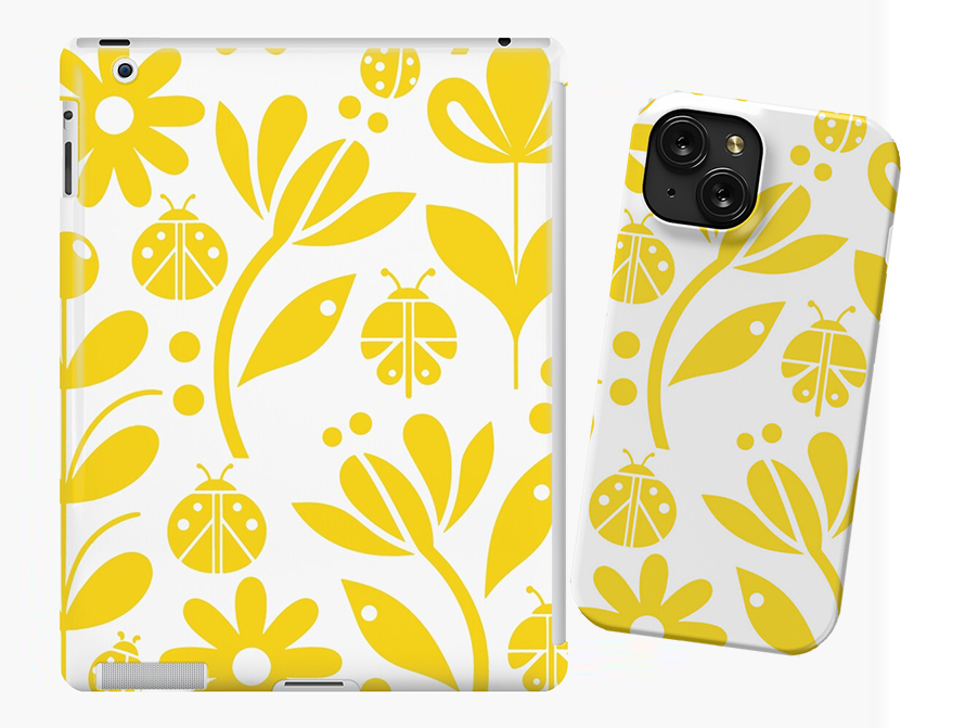 Ladybug Yellow Tech Covers