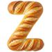 Letter Z in Bread type design