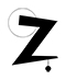 Calligraphy letter Z