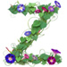 Letter Z in Morning Glory type design