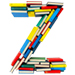 BOOKS letter Z design