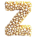 Popcorn type letter Z