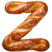 Pretzel type letter Z