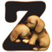 Puppies type letter Z