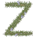 Rosemary letter Z design