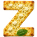 White Pizza type letter Z